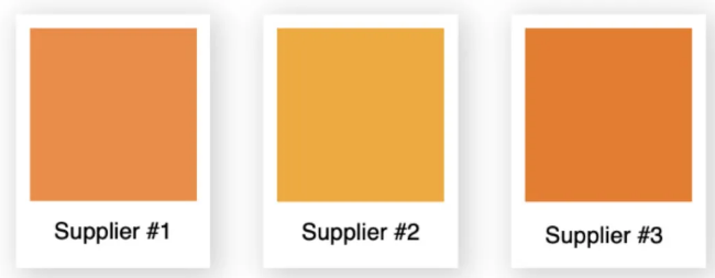 三家印刷商設計的顏色 三家印刷商設計的顏色