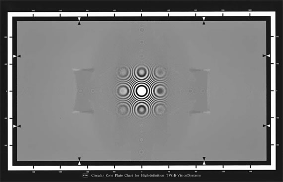 ITE高清晰度電視係統圓形區域測試圖